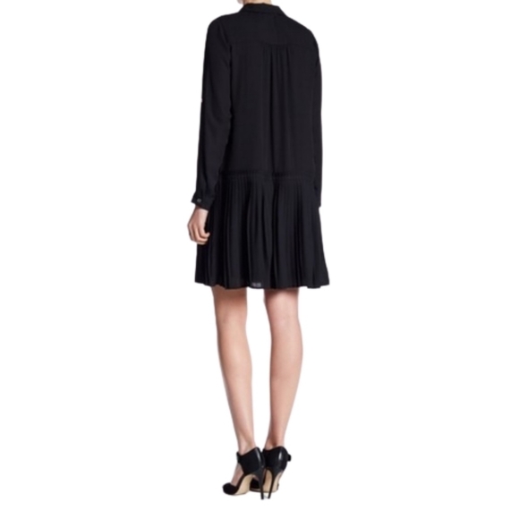 DR2 Daniel Rainn Pleated Shirt Dress Black NWOT - Picture 7 of 13